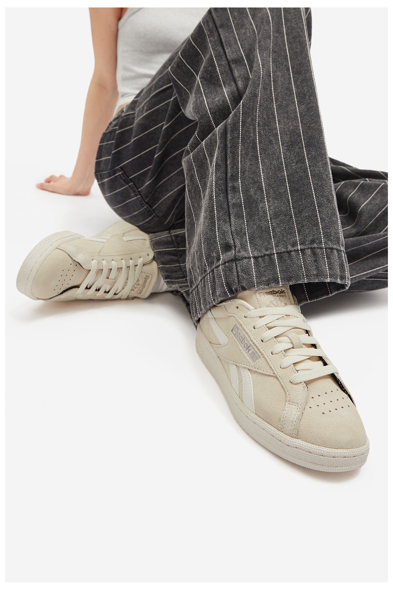 Sportovní obuv Reebok CLUB C GROUNDS UK 100220809 BÉŽOVÁ