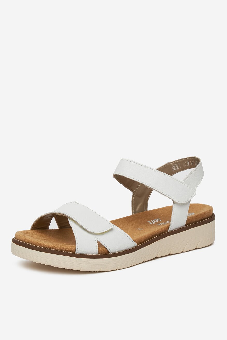 Remonte - Sandały skórzane na koturnie - 2230078403832