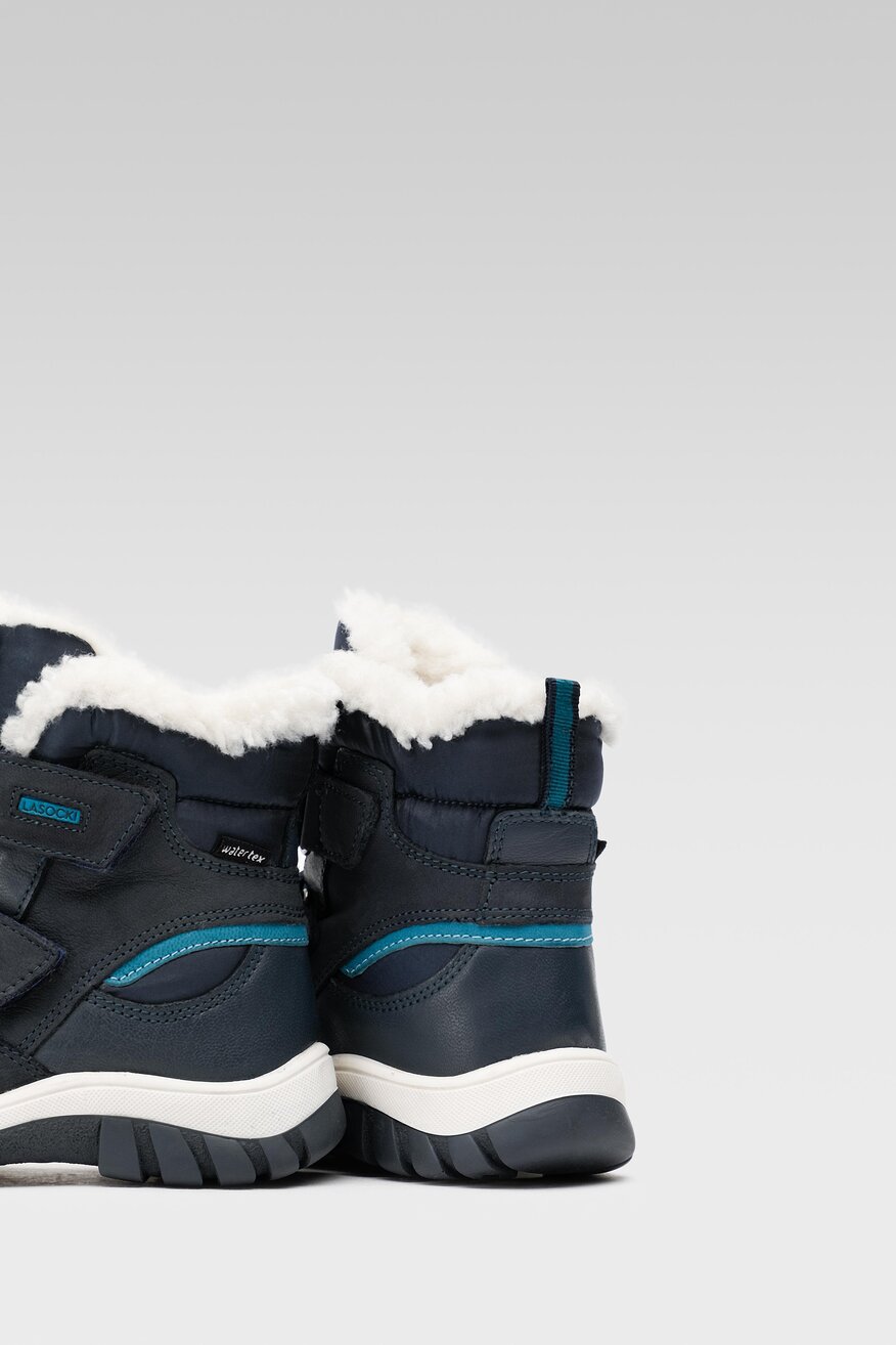 
                Lasocki Kids - Skórzane trzewiki granatowe - 5904248972615