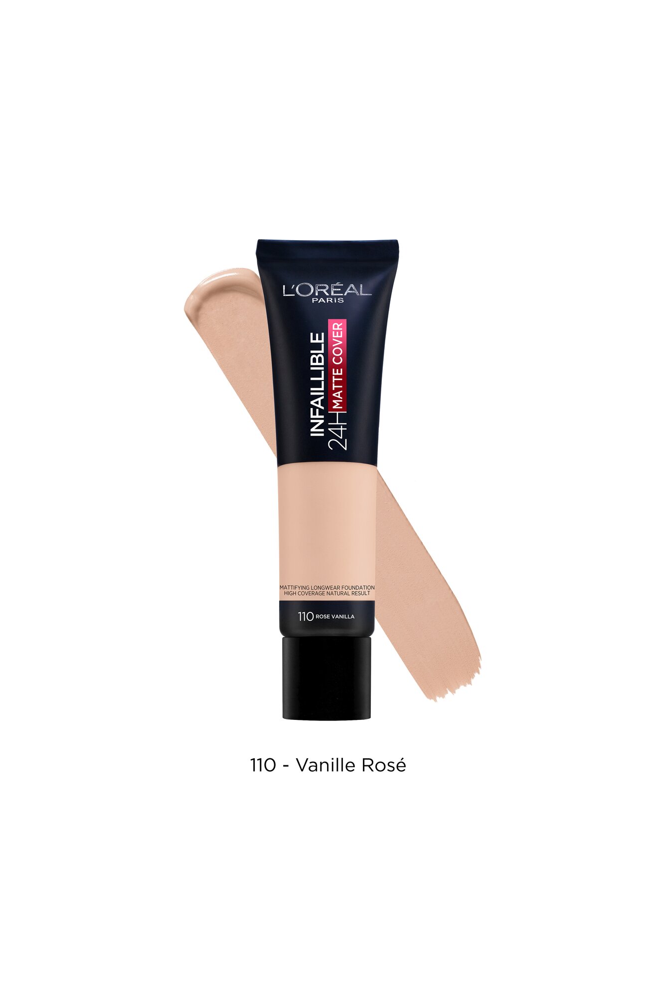 L'Oréal Paris Infallible 24H długotrwały podkład matujący 110 Rose Vanilla 30 ml L'OREAL PARIS INFAILLIBLE 24H MATTE COVER -