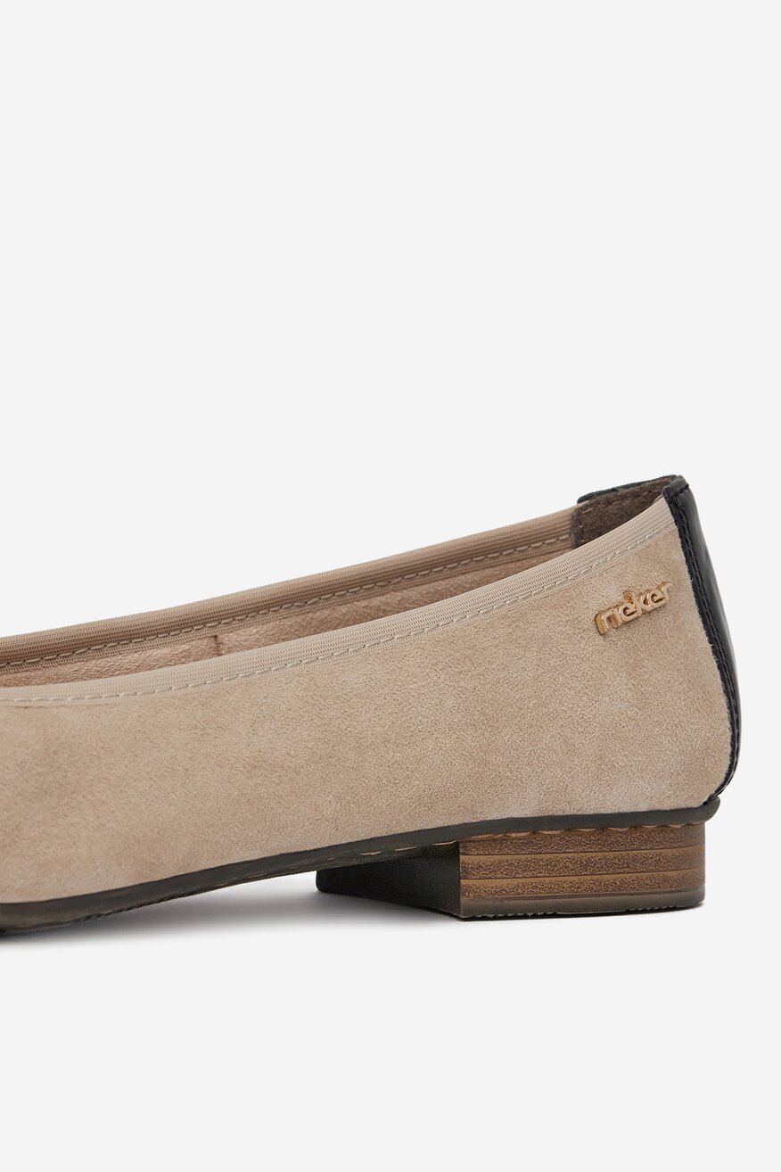 
                Rieker - Baleriny zamszowe - 2230074044374