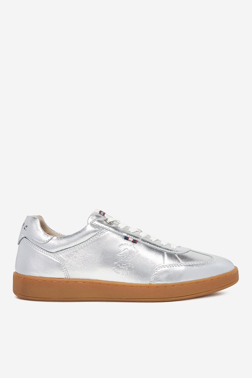 Sneakerși Beverly Hills Polo Club ARGINTIU - 5906751163962