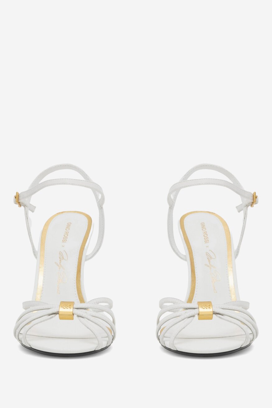 
                Gino Rossi - Sandały skórzane na szpilce - 5905588671367