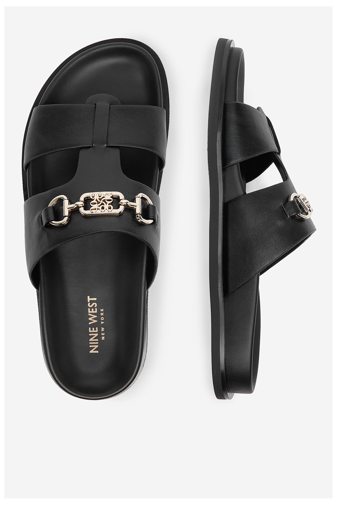 Klapki NINE WEST CEO-JDNW-05 Czarny