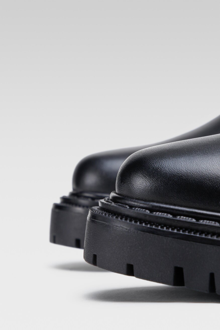 Gino Rossi - Skórzane botki czarne - 5903698889658