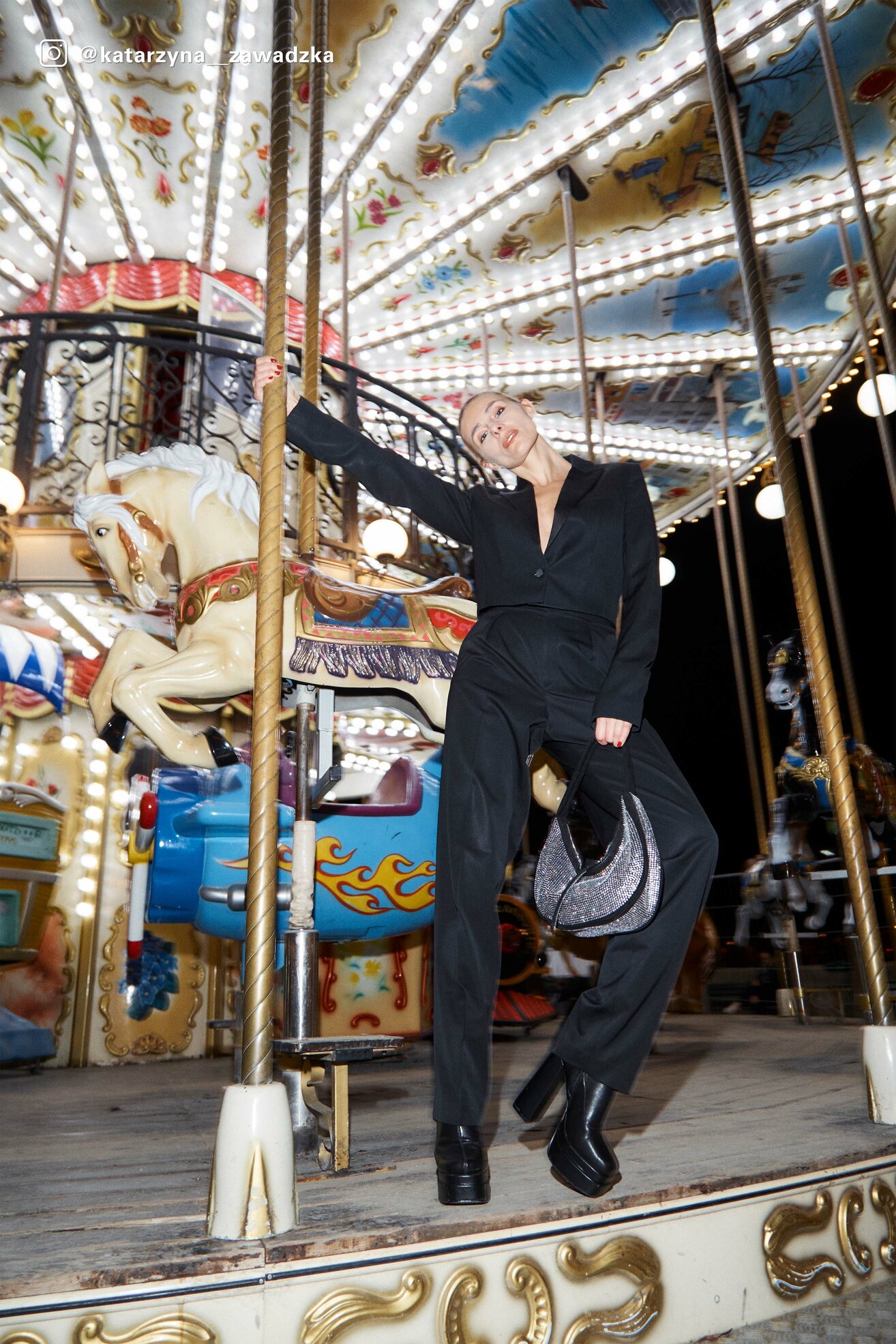 Geantă de mână Jenny Fairy MJH-C-010-02 NEGRU