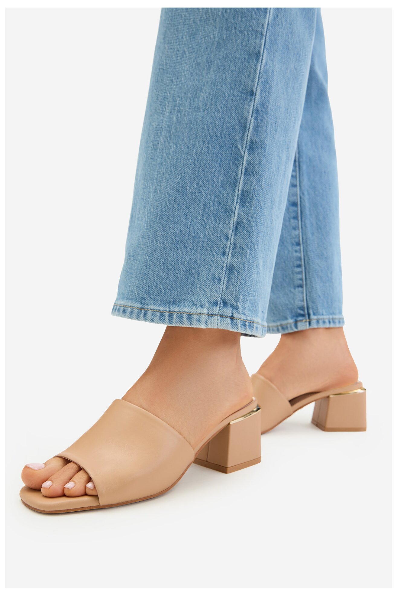 Klapki NINE WEST CEO-6223-9 Beżowy