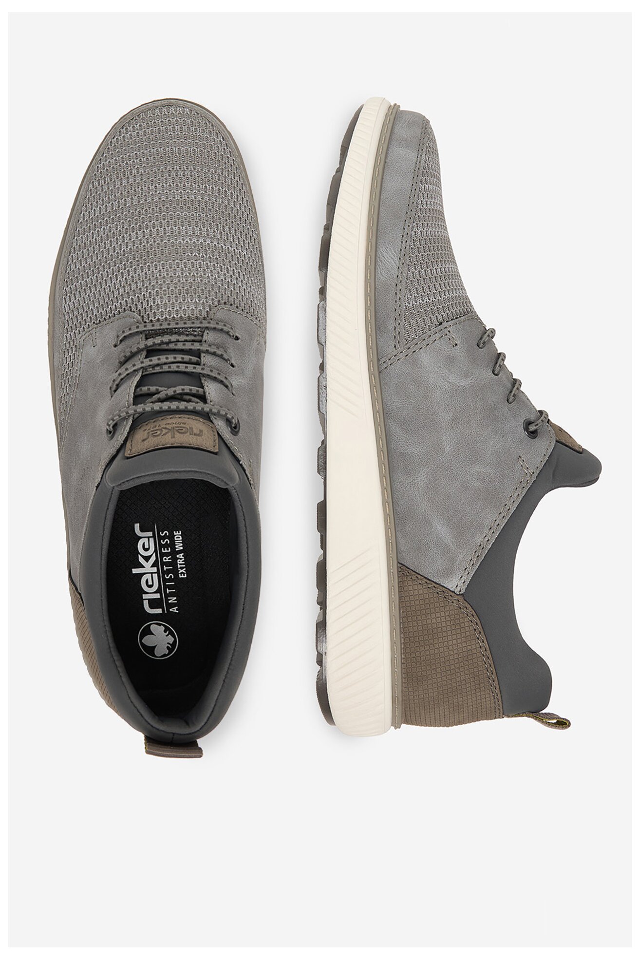 Półbuty Rieker CEO-B3354-40 Szary