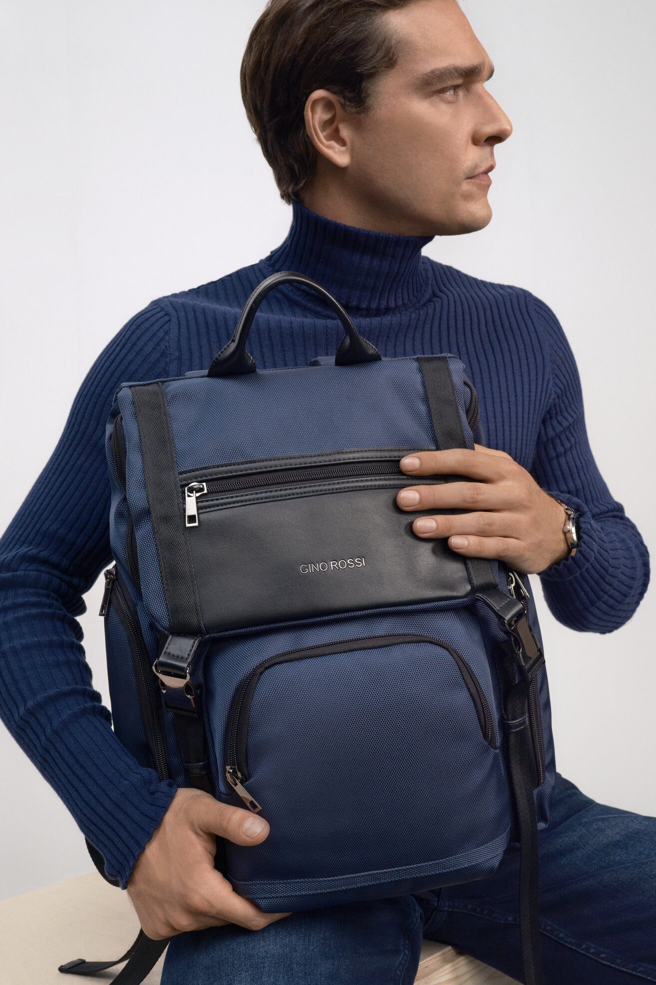 Hátizsák Gino Rossi BGP-S-024-90-08 SÖTÉTKÉK