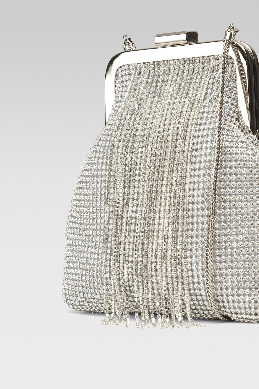 DeeZee - Torebka z aplikacją srebrna - 5904862442716