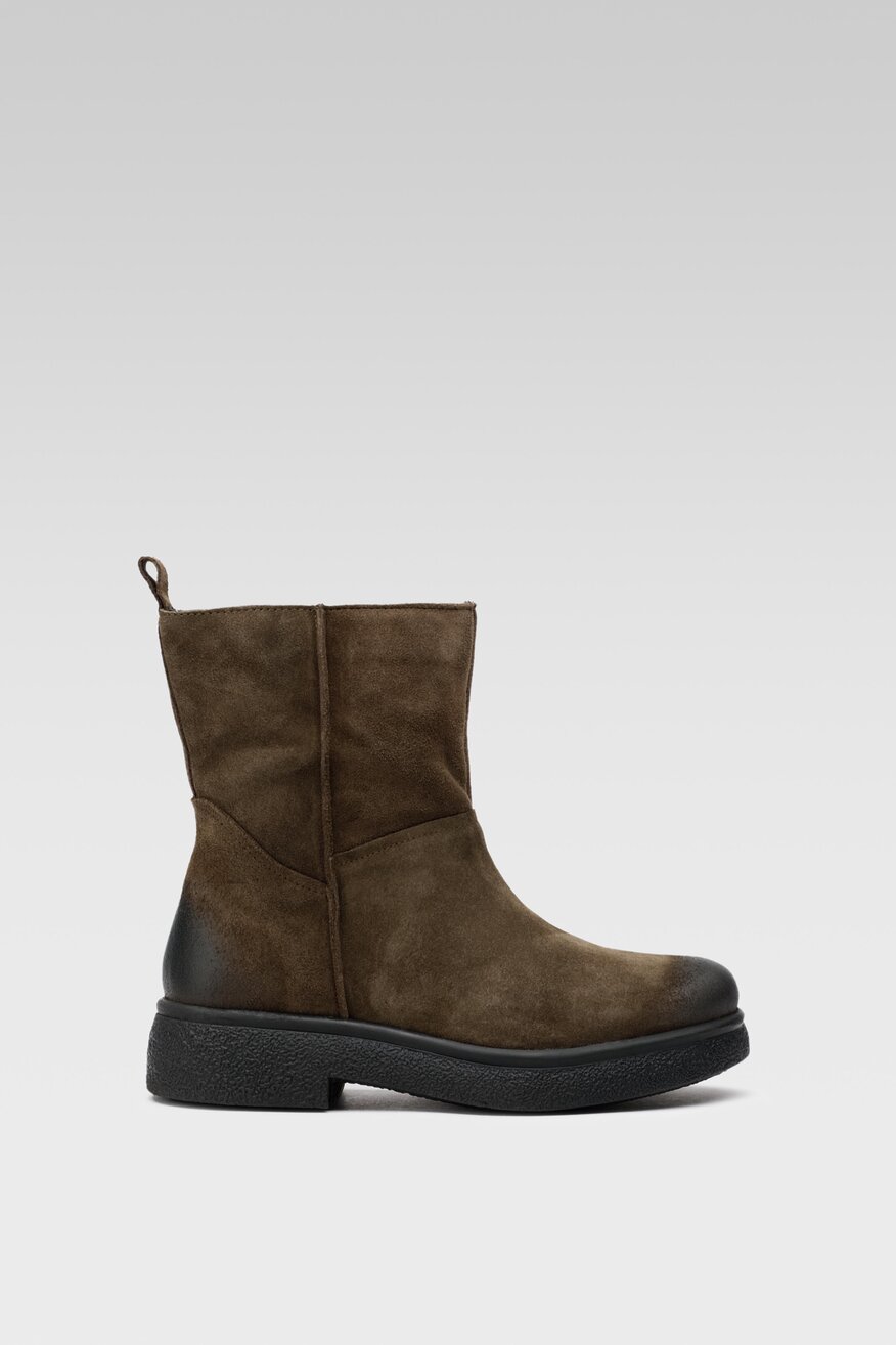 
                Lasocki - Skórzane botki zielone - 5904862262178