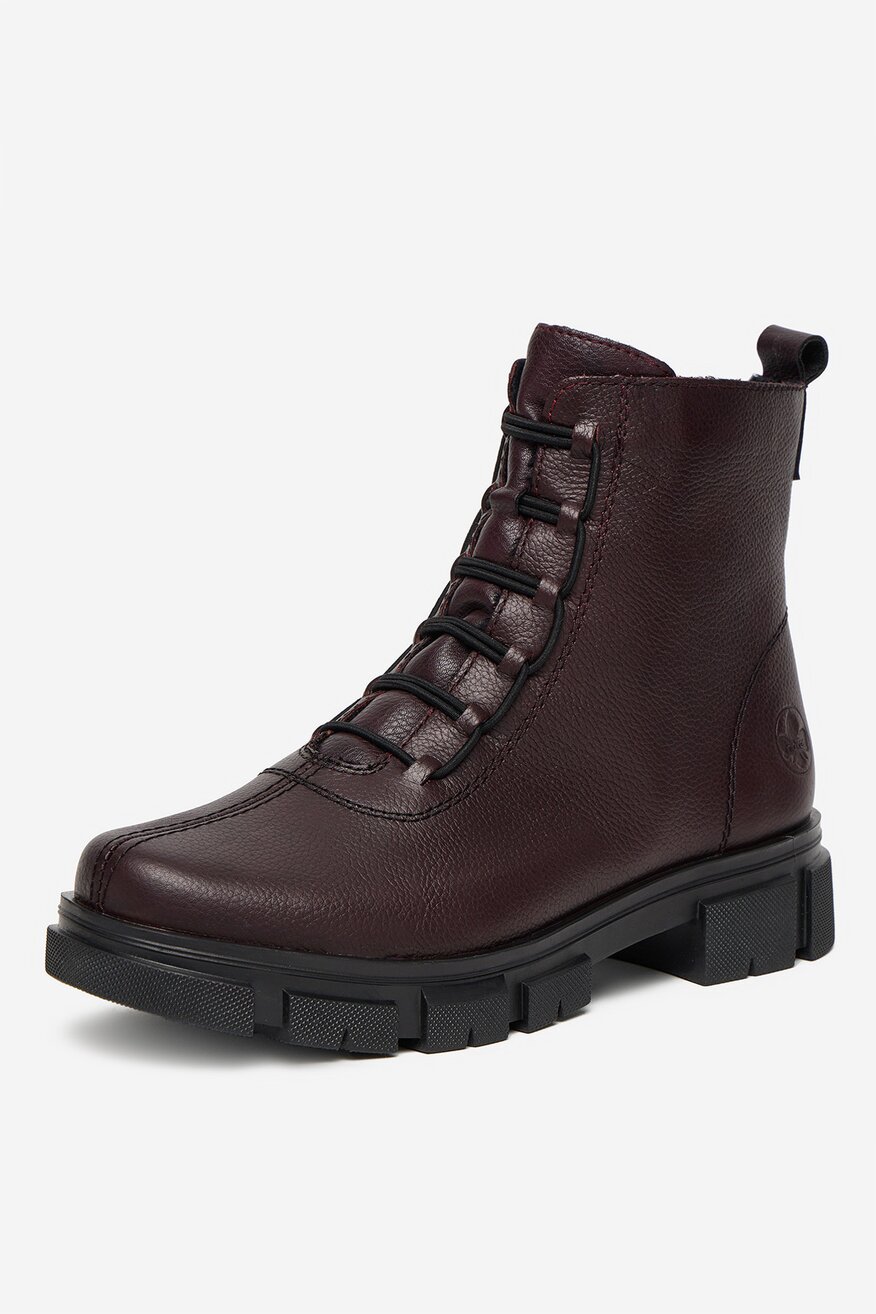 Rieker - Trzewiki skórzane ocieplane - 2230083225139