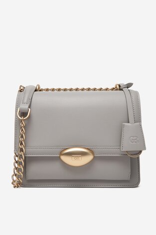 Сумка З Ремінцем Gino Rossi EO-KY129 СВІТЛО-СІРИЙ