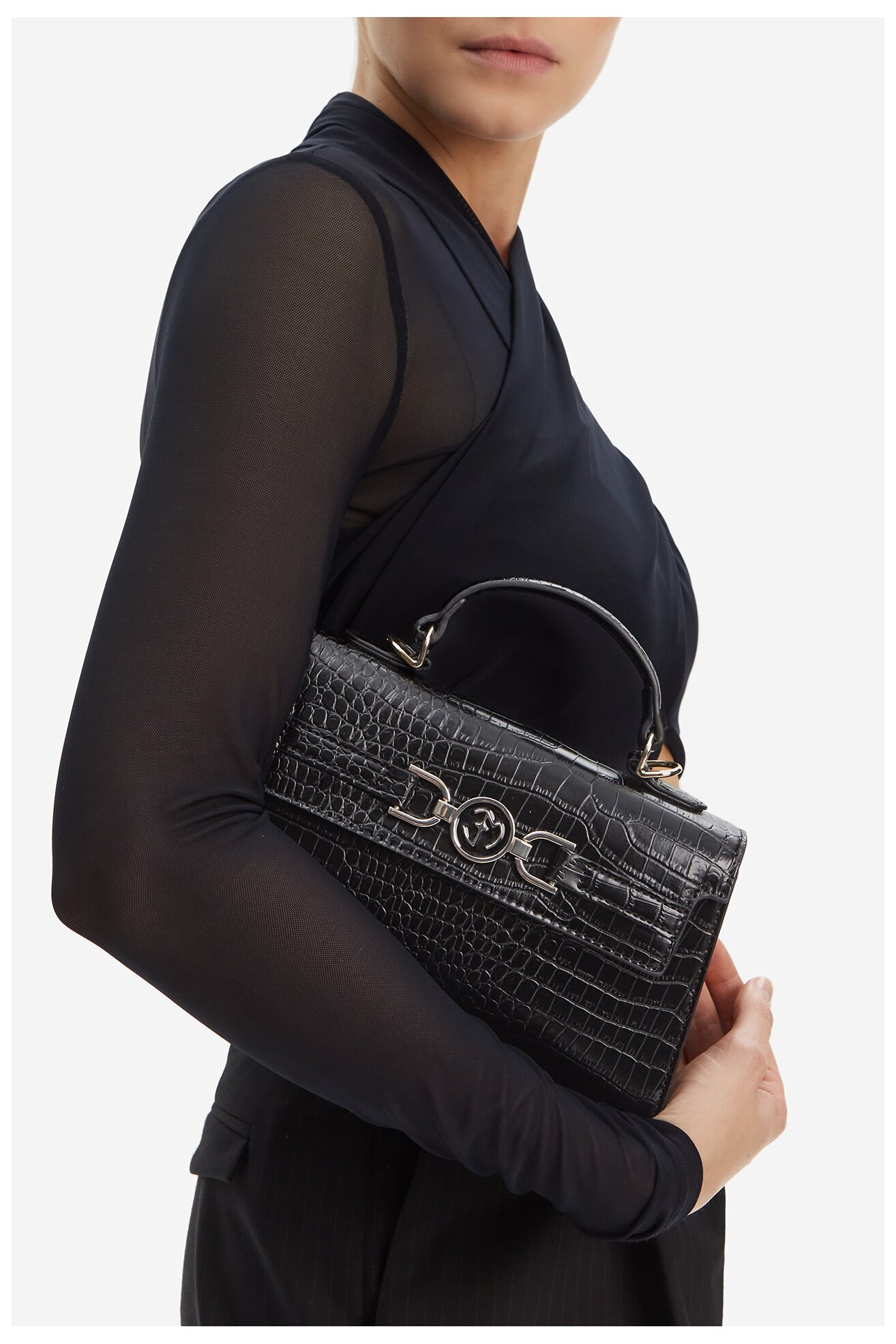 Дамска чанта EVA MINGE EO-AMANDA-KY160-1 ЧЕРЕН