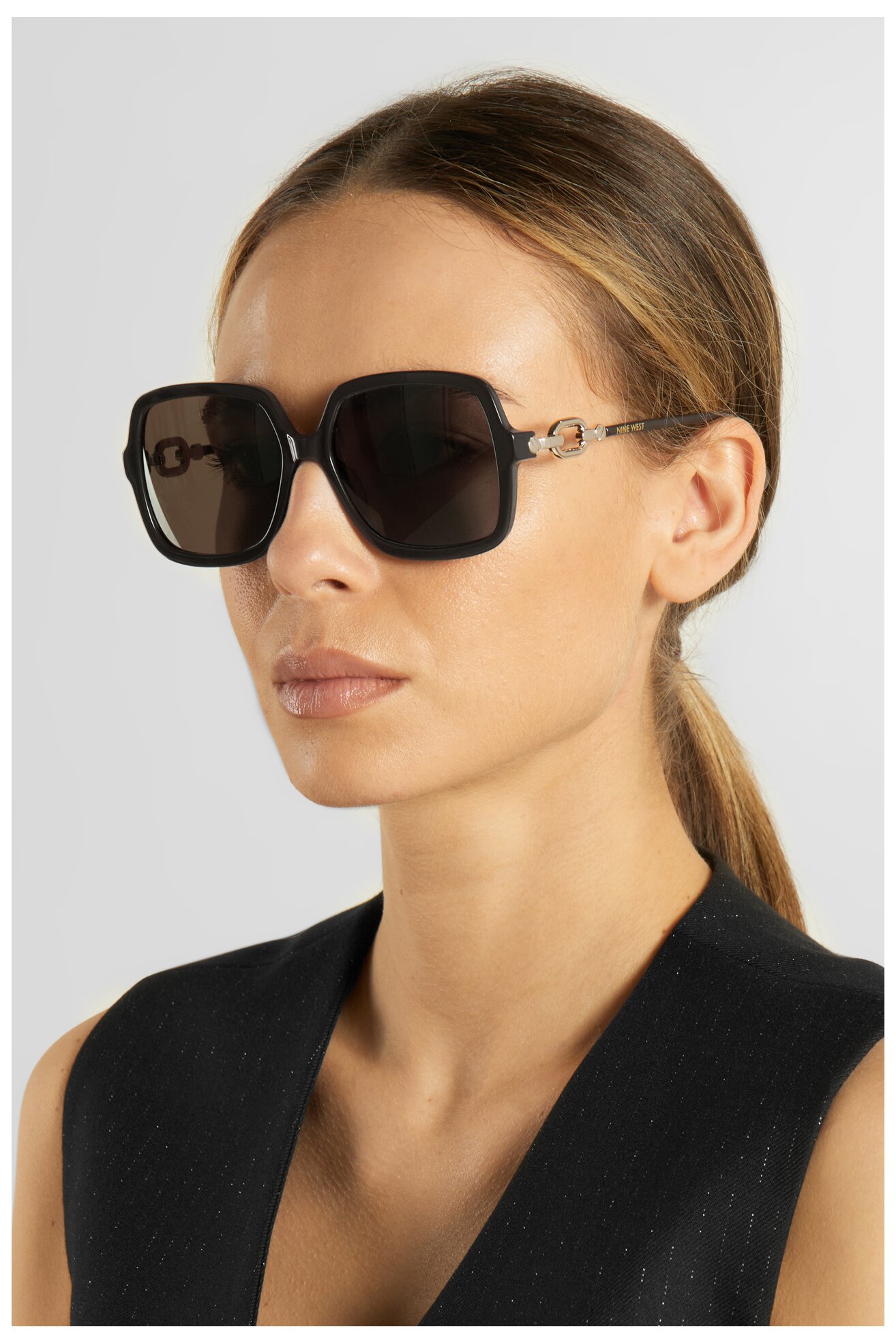 Okulary damskie NINE WEST NW 6658S Brązowy