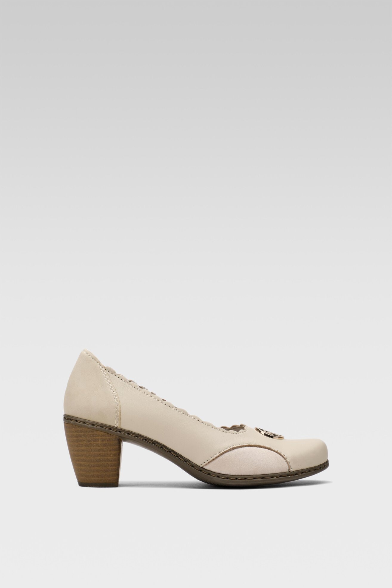 Елегантни обувки Rieker 40910-80 БЕЖОВ