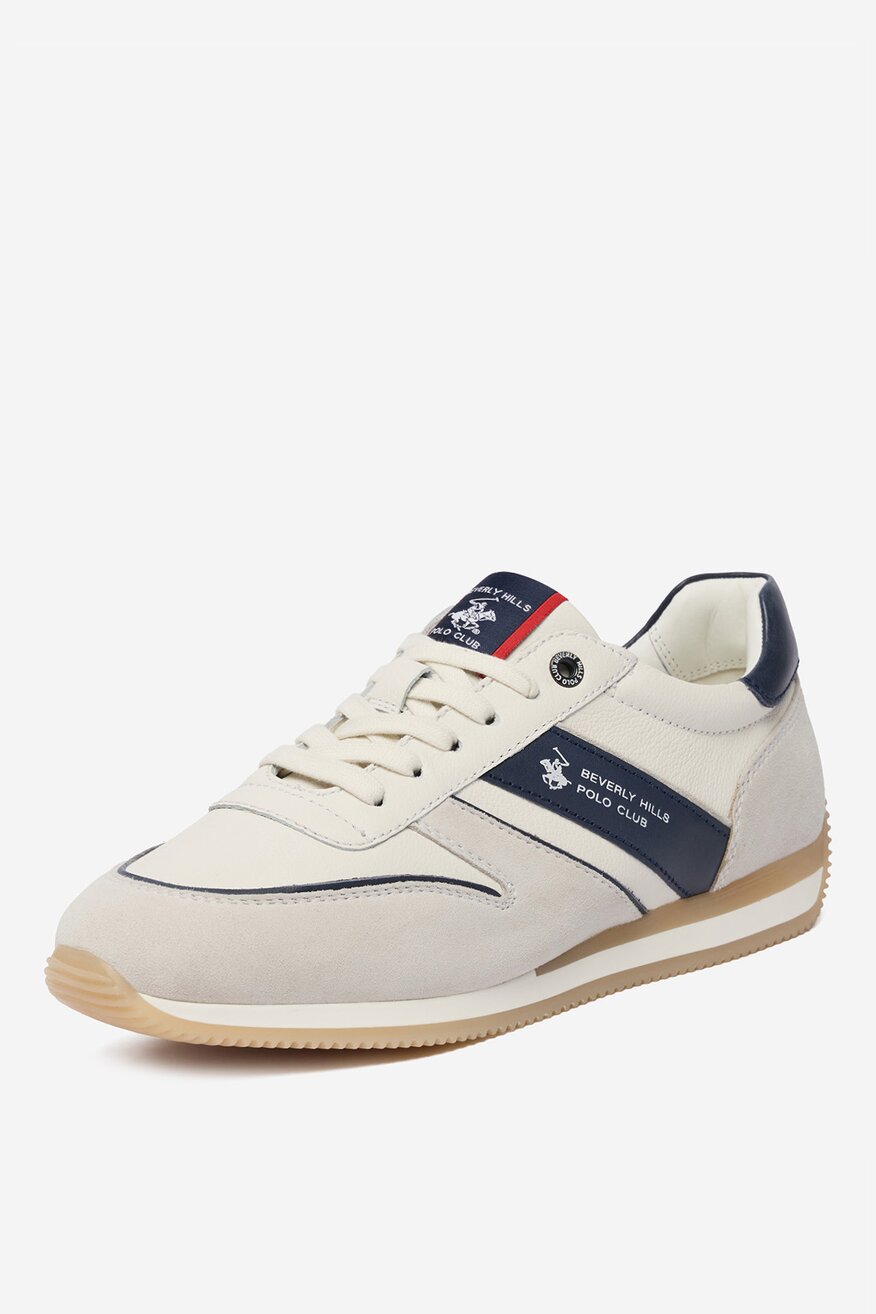 
                Beverly Hills Polo Club - Sneakersy skórzane - 5907964013662