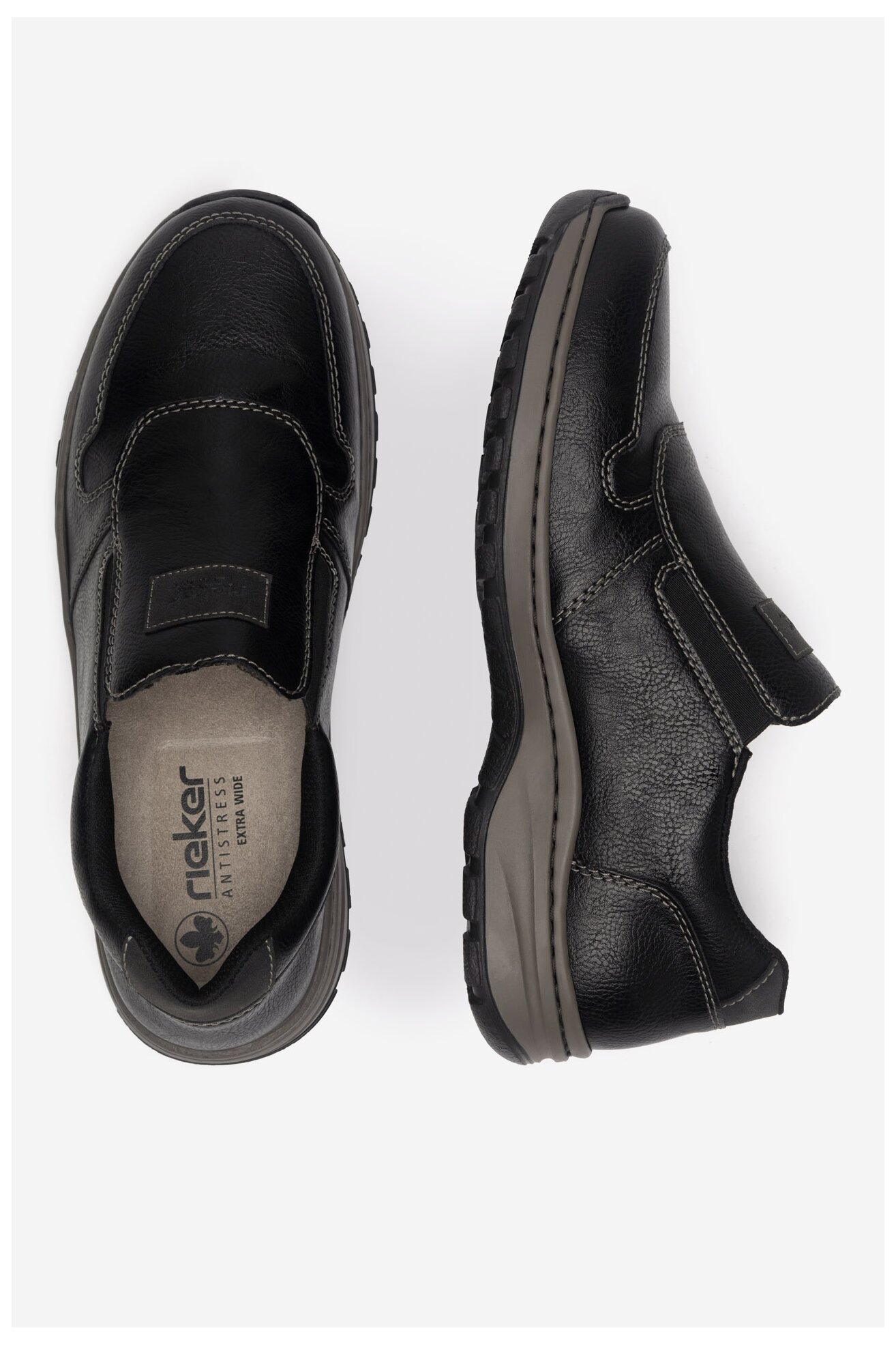 Półbuty Rieker 03355-00 Czarny