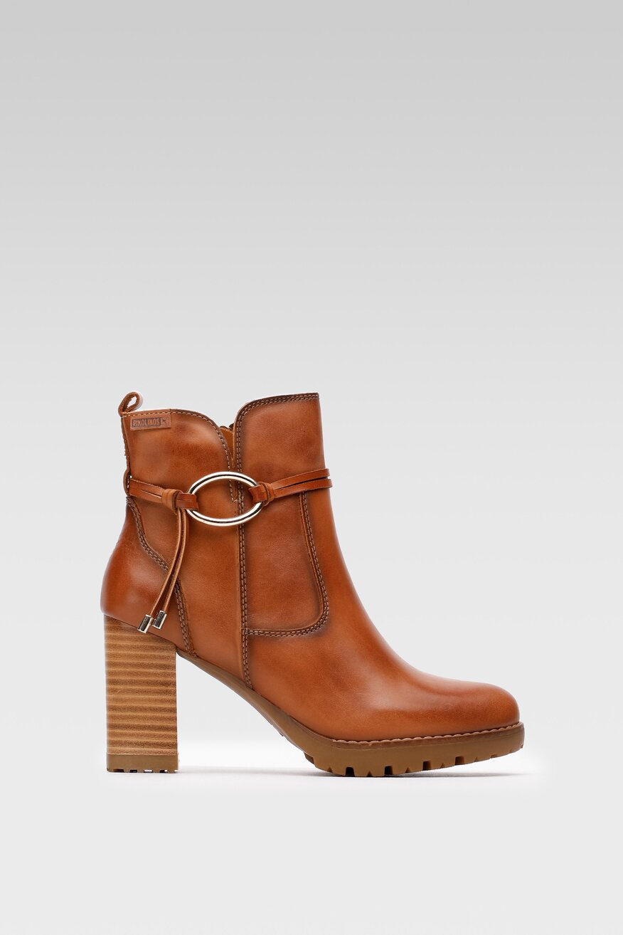 
                Pikolinos - Skórzane botki brązowe - 5904862142319