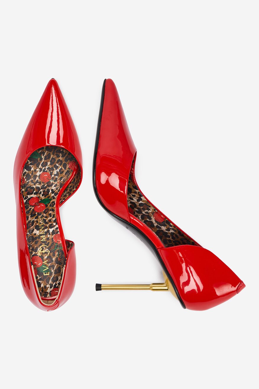 Pantofi cu toc EVA MINGE ROŞU - 5906751321737