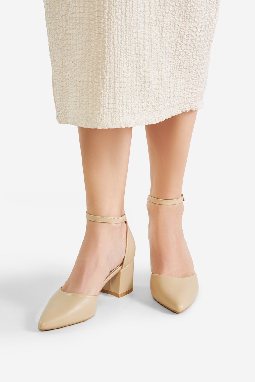 Pantofi cu toc Jenny BEJ - 5903698052427
