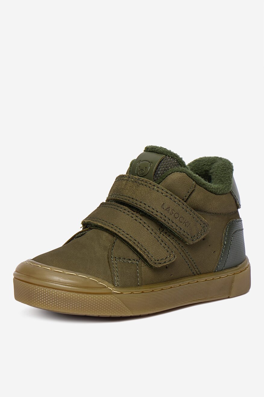 Šněrovací vyšší obuv Lasocki Kids KHAKI - 5906751213216