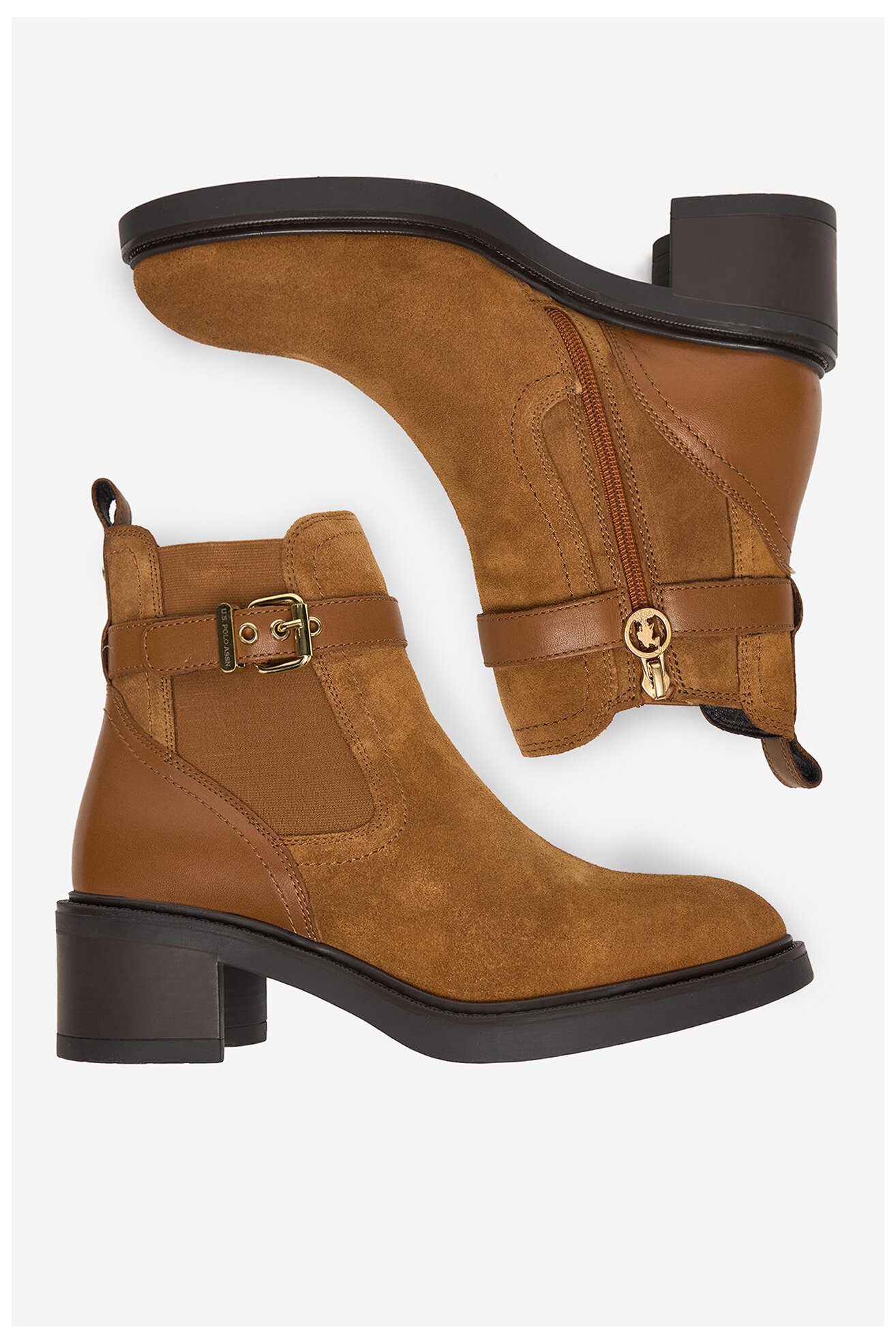 Bokacsizma U.S. POLO ASSN. CEO-KATERI001W/ELE1 CAMEL