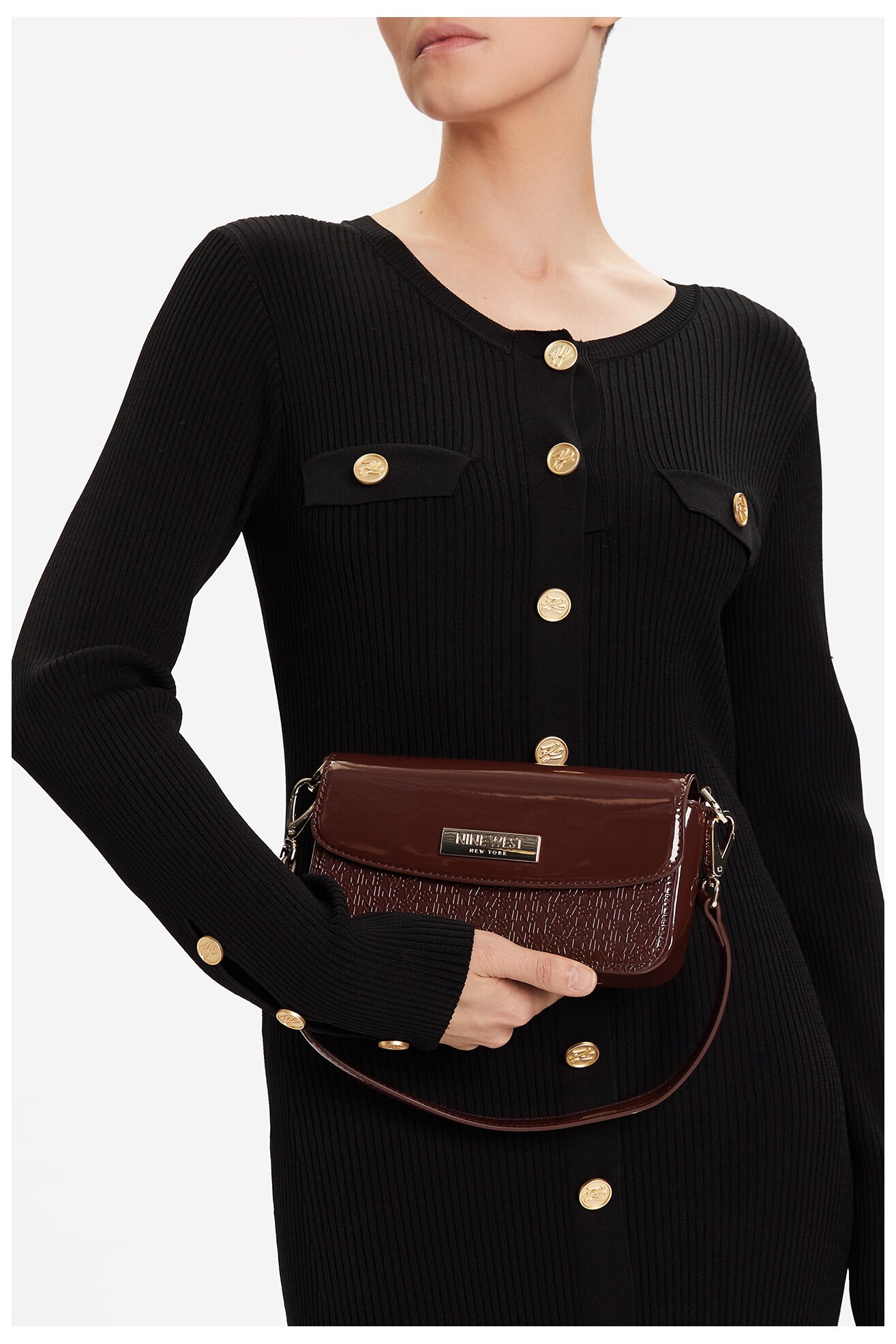 Дамска чанта NINE WEST CEO-MISSISIPI-I-LDA8009 КАФЯВ