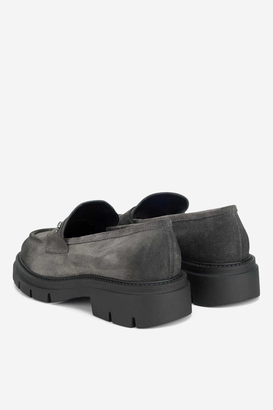 Gino Rossi - Loafersy zamszowe - 5905588856184