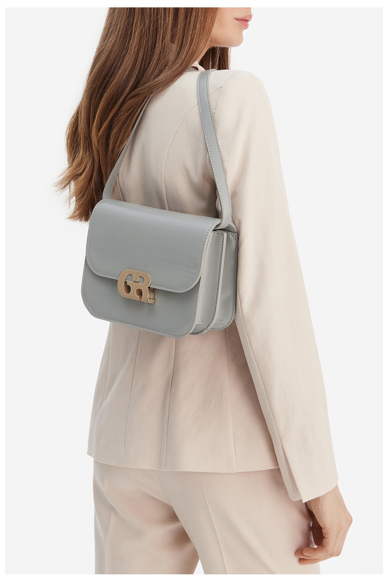 Сумка З Ремінцем Gino Rossi EO-EQ44A СВІТЛО-СІРИЙ