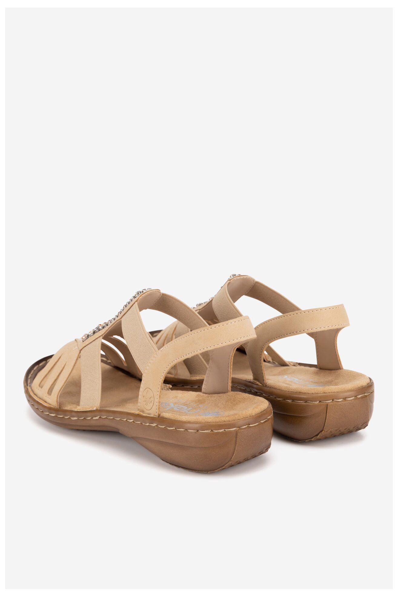 Sandały Rieker 60803-20 Brązowy