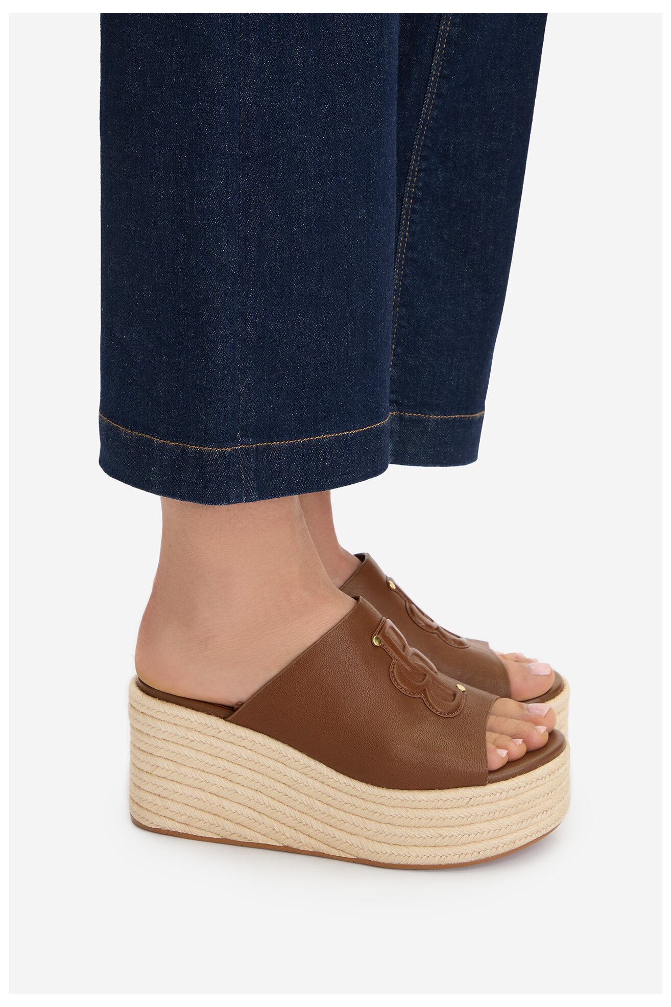 Klapki Badura EO-AMINA-LT0228-26-801 Camel