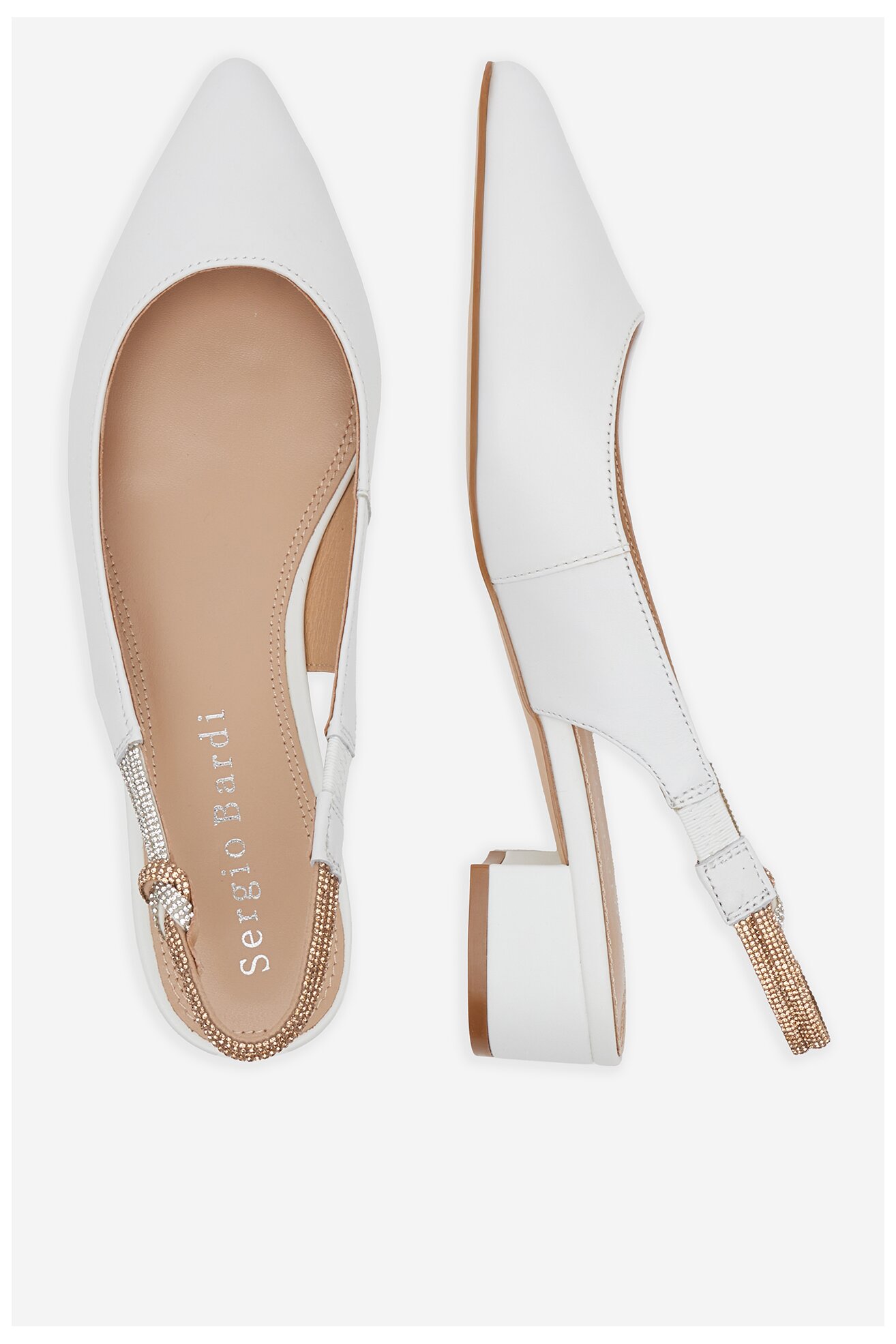 Czółenka Sergio Bardi WYL4138-1Z-SB Biały