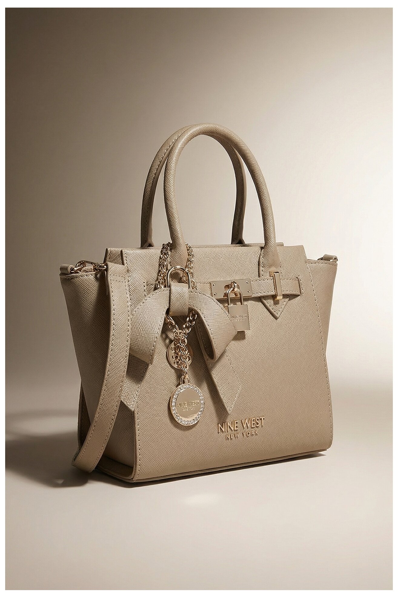 Torebka NINE WEST CEO-CHELSEA-CHARM-I-LX10187 Beżowy