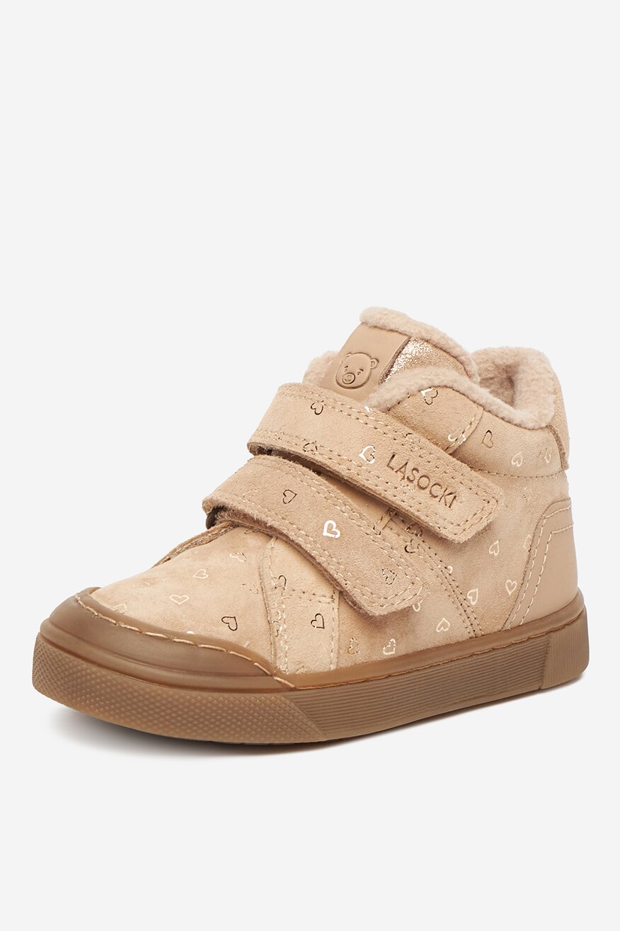 Šněrovací vyšší obuv Lasocki Kids BÉŽOVÁ - 5906751213186
