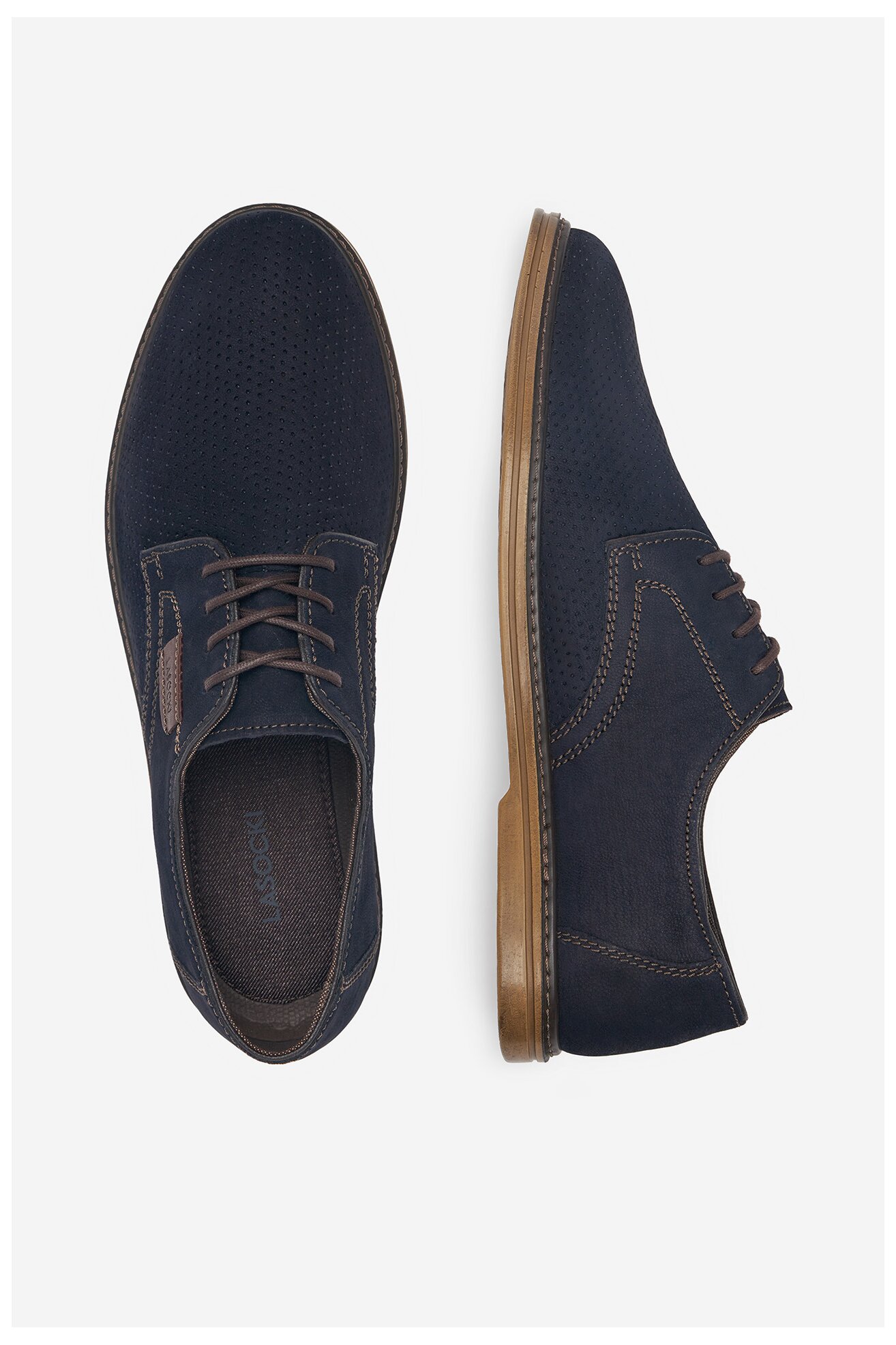 Половинки обувки Lasocki REN-02 MI08 КОБАЛТОВО СИНЬО