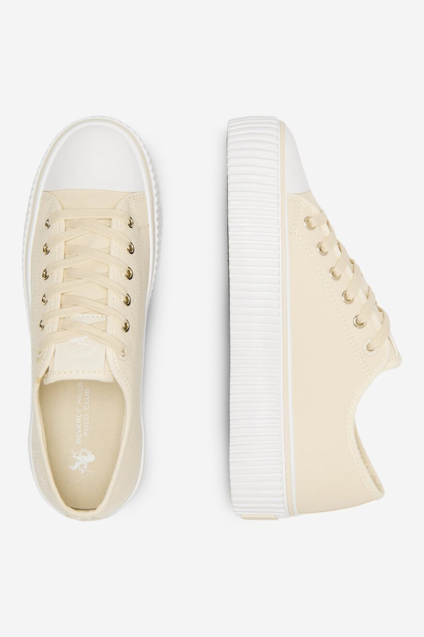 Pantofi pânză Beverly Hills Polo Club BEJ - 5905588319160