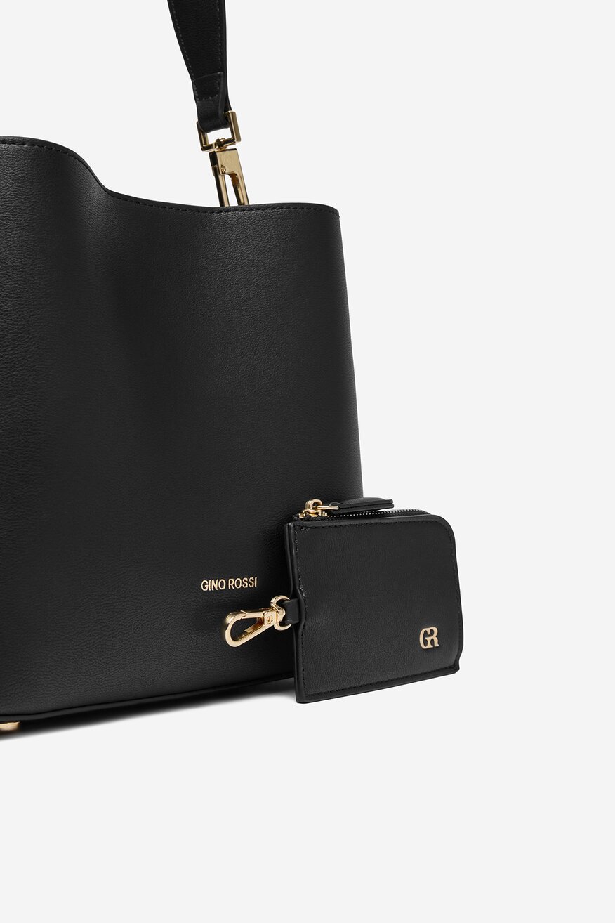 
                Дамска чанта Gino Rossi ЧЕРЕН - 5906751623466