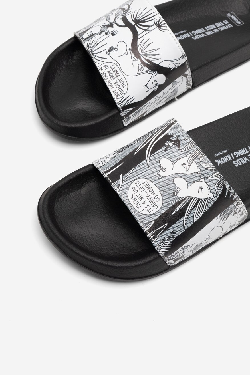 MOOMIN - Klapki basenowe czarne - 5904862842080