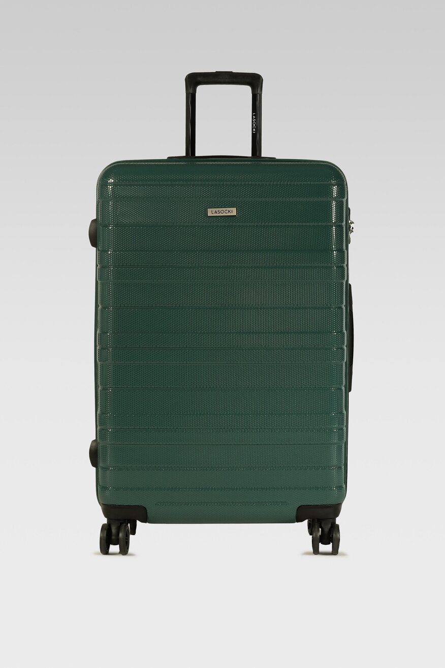 Lasocki - Duża twarda walizka zielona - 5904862269535