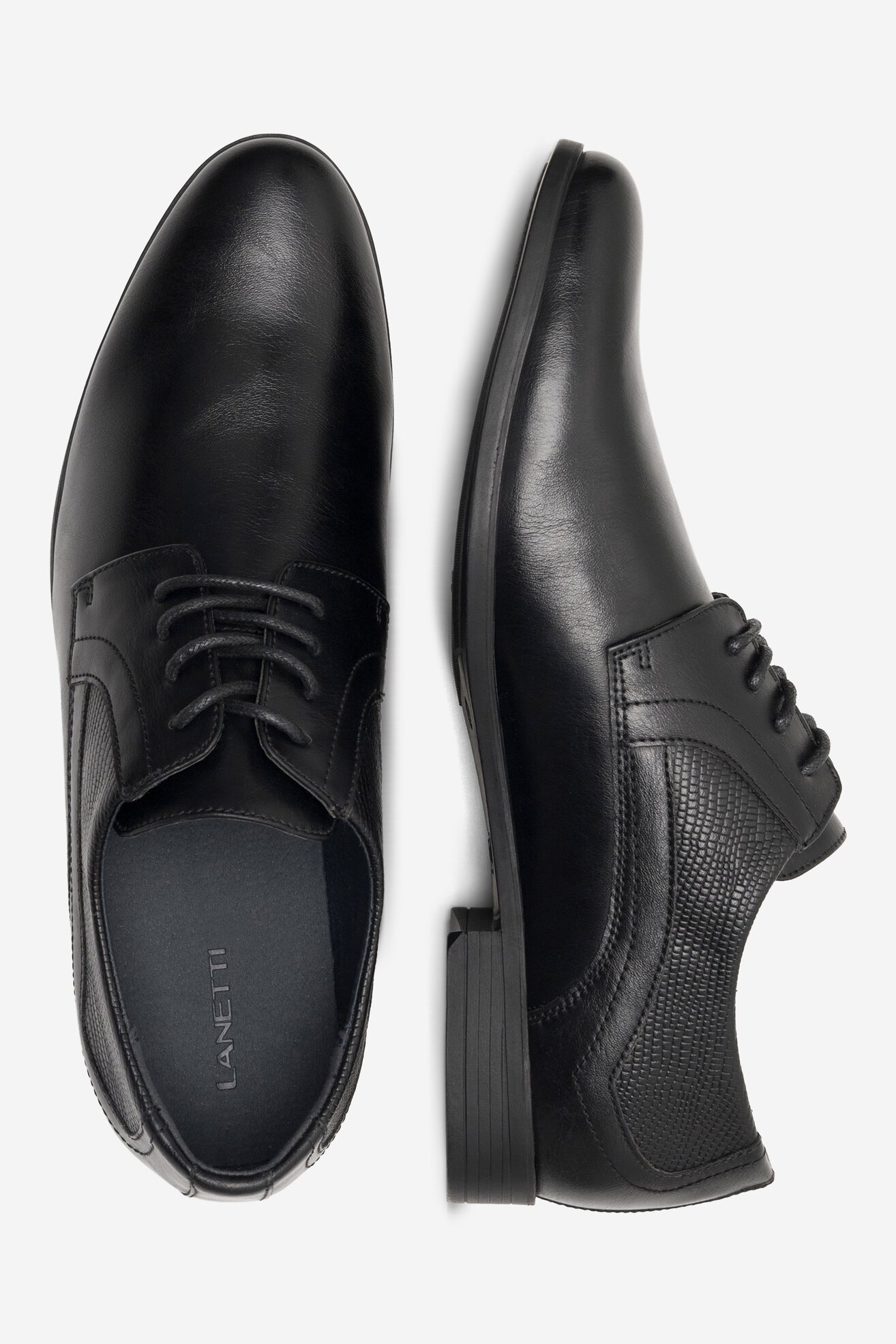 Półbuty Lanetti MYL8417-2 Czarny
