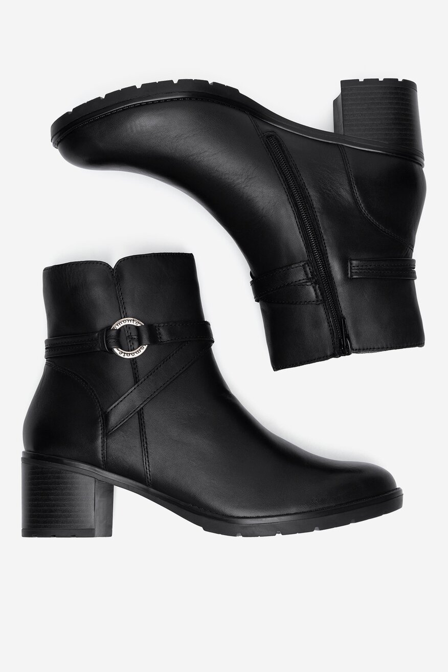 
                Remonte - Botki skórzane ocieplane - 2230068915178