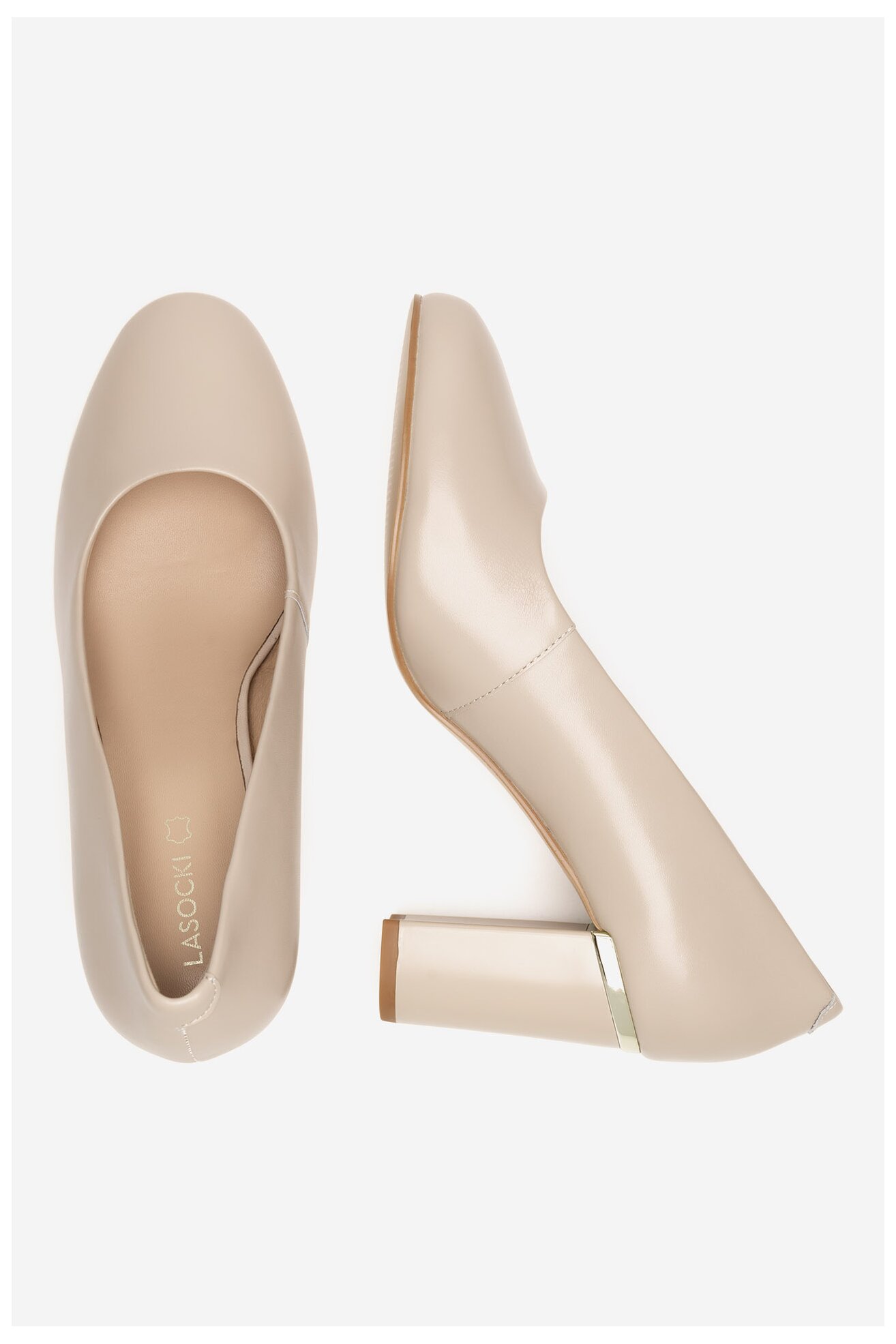 Pantofi cu toc Lasocki WYL3154-4Z BEJ DESCHIS