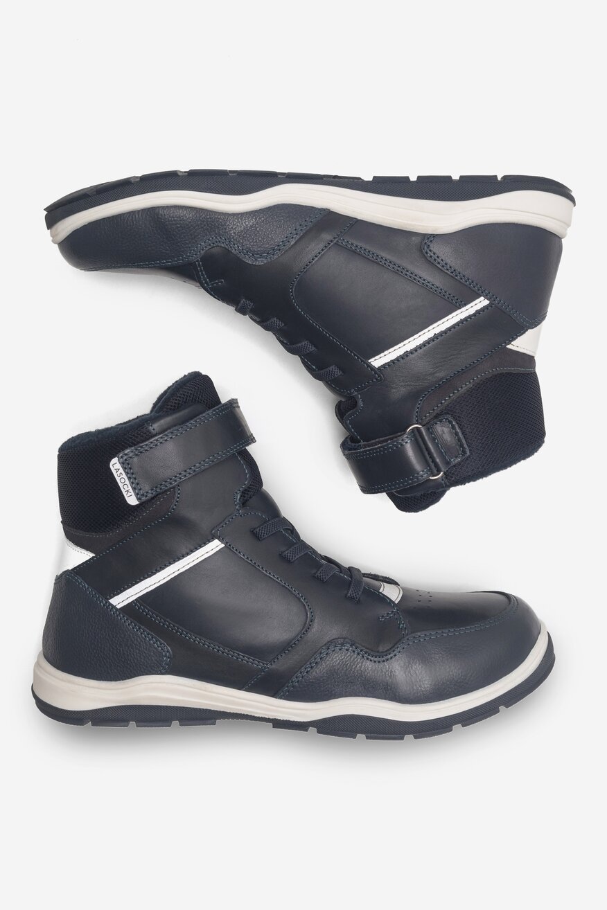 Lasocki Young - Trzewiki skórzane ocieplane - 5905588001263