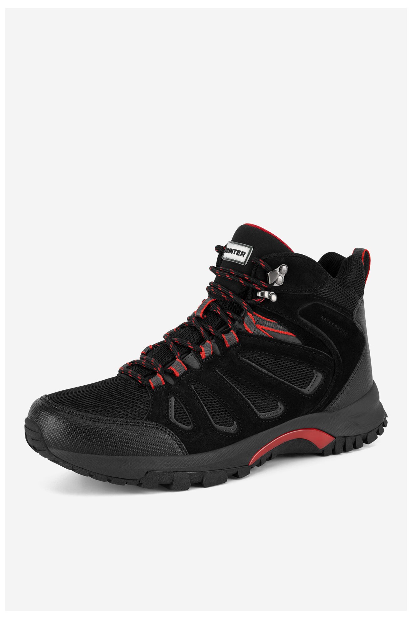 Túracipő HUNTER MASON MID HIKER WP FEKETE