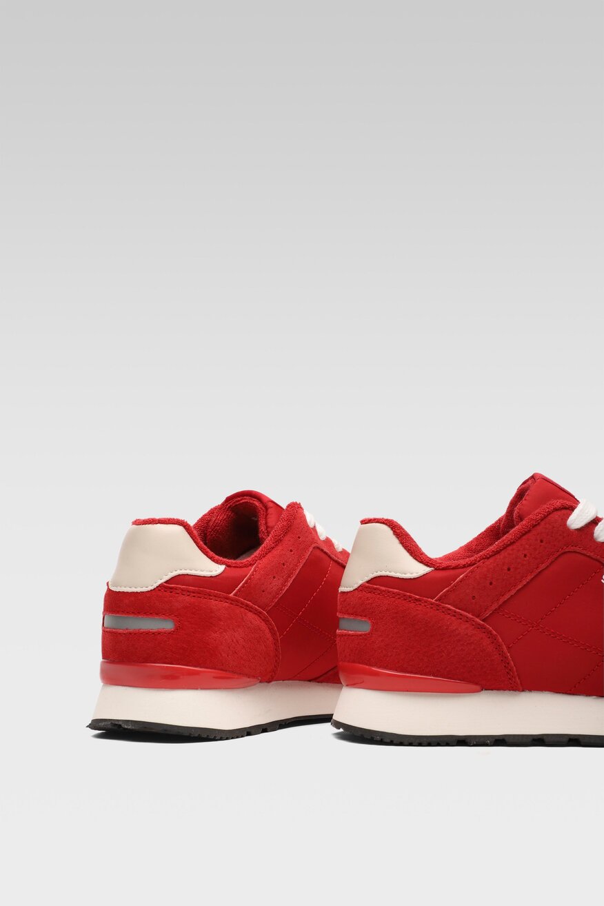 
                Sprandi - Skórzane obuwie sportowe czerwone - 5903698800660