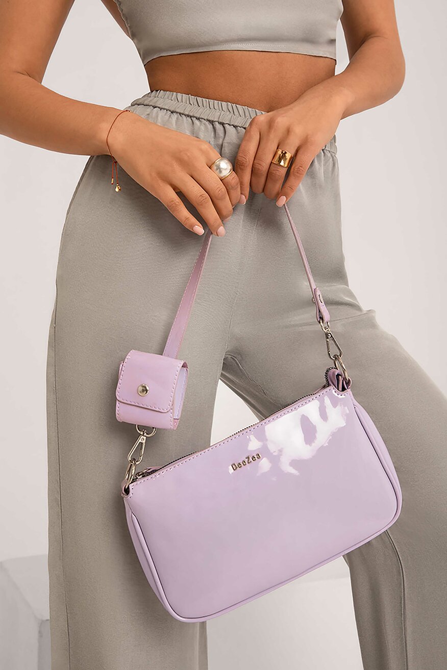 
                DeeZee - Torebka na ramię pastelowa fioletowa - 5904248536923