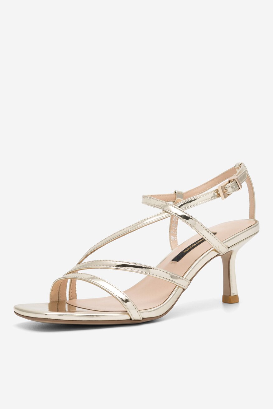 
                Gino Rossi - Skórzane sandały złote - 5904862754840