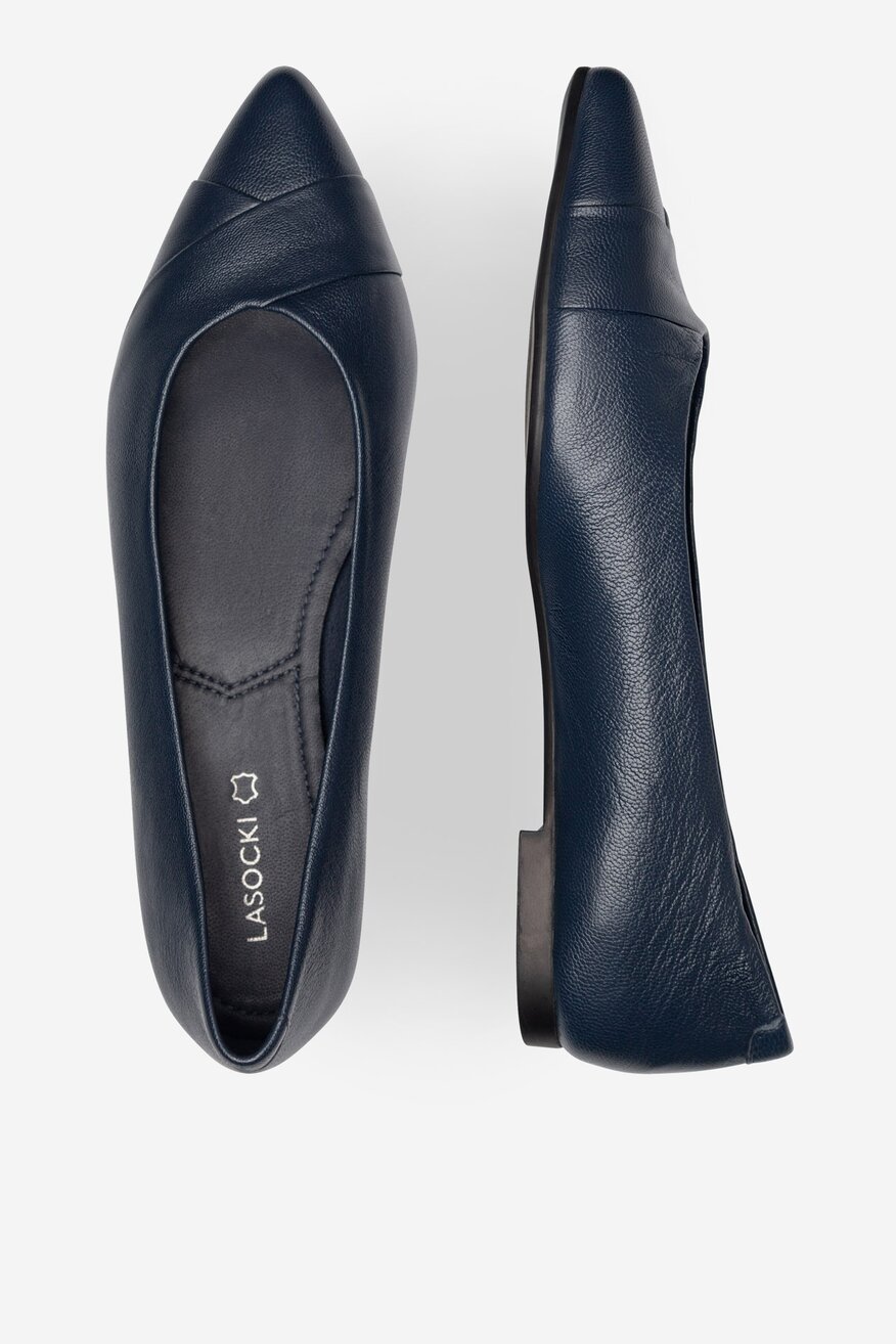 Lasocki - Baleriny skórzane - 5905588761105