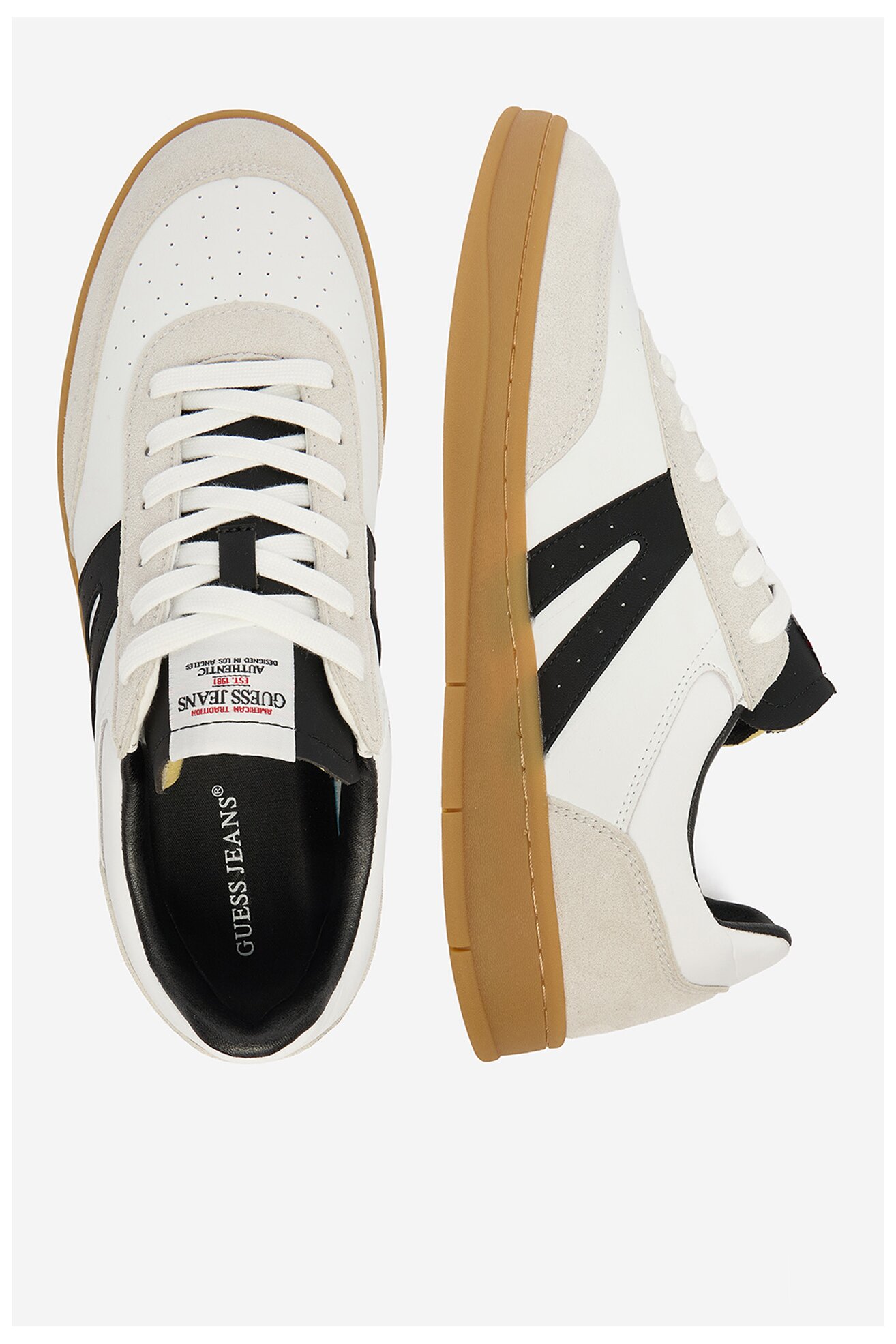 Sneakers GUESS JEANS CWBEO-BENJAMIN-01 WE Biały